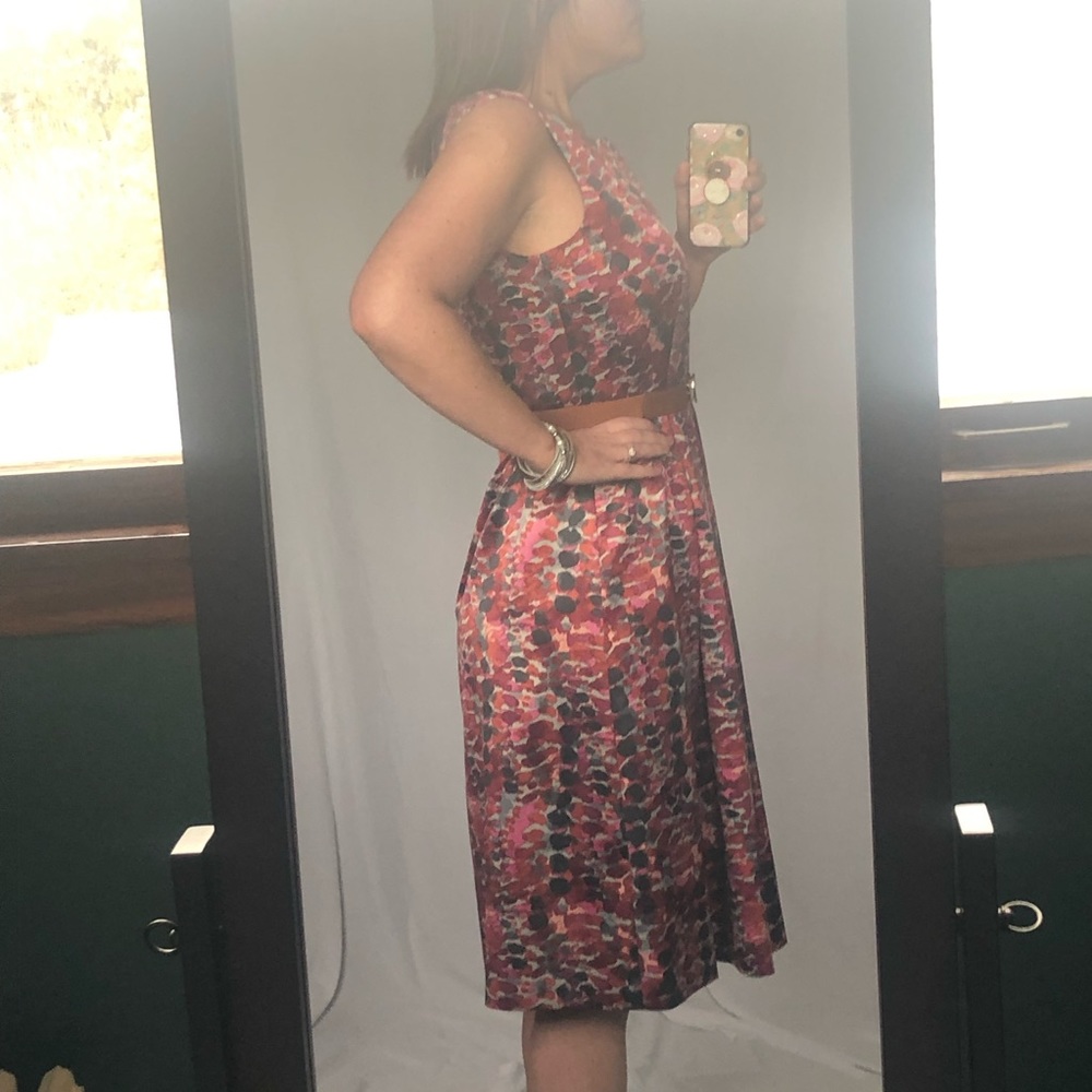 Kate Hill 10 multicolored floral midi dress NWOT - Picture 2 of 8